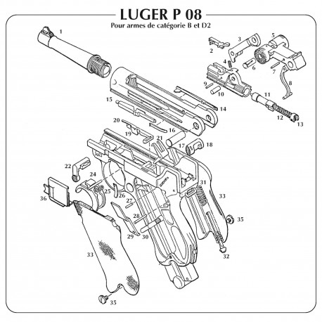 Eclaté Luger P08